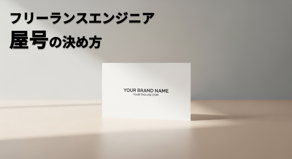 フリーランスエンジニアの屋号の決め方｜検索されやすい名前の5つのチェックポイント